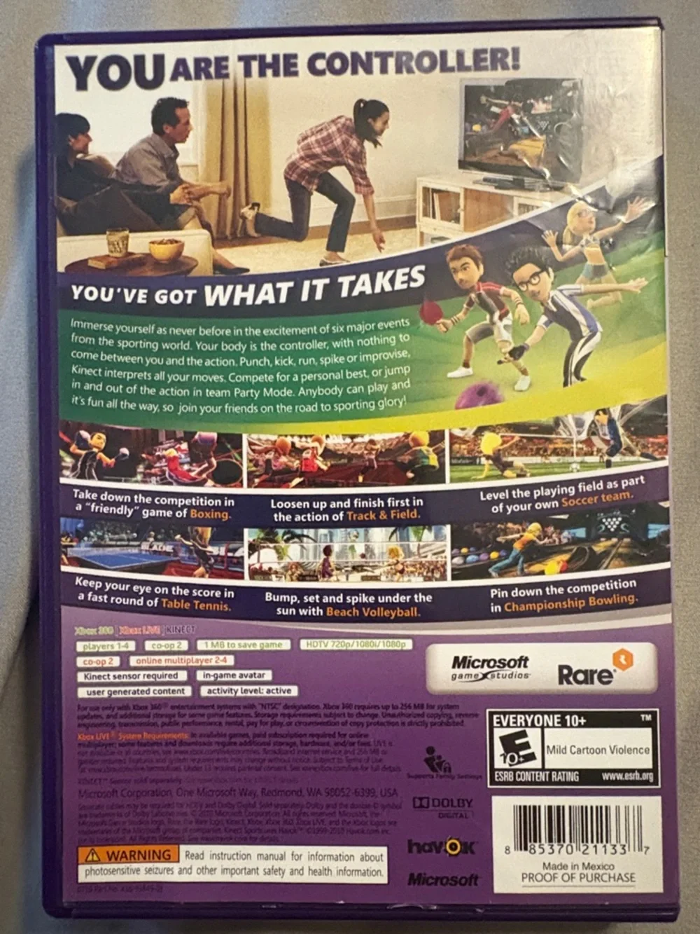 Xbox 360 Kinect Sports